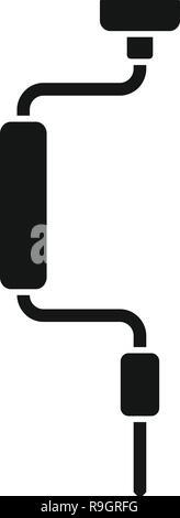 Brace Symbol. Einfache Abbildung der Strebe vektor Symbol für Web Design auf weißem Hintergrund Stock Vektor