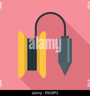 Schwere Linie Werkzeug Symbol. Flache Darstellung der Schwerkraft Werkzeug Linie vektor Symbol für Web Design Stock Vektor