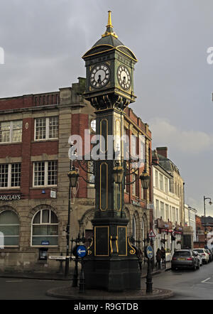 Chamberlain, Edwardian, Guss, Clock Tower, Jewellery Quarter, Birmingham, West Midlands, England, Großbritannien, Stockfoto