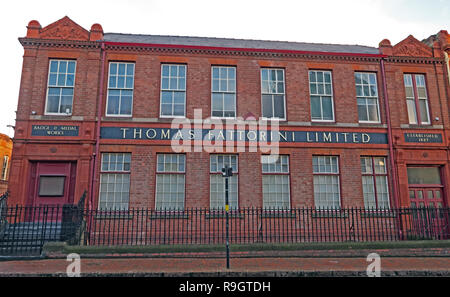 Thomas Fattorini Fabrik, Birmingham Jewellery Quarter, Regent Street, Birmingham, englischen Midlands, UK, B1 3HQ Stockfoto