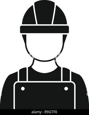 Bau mann Symbol. Einfache Abbildung: Bau mann Vektor Symbol für Web Design auf weißem Hintergrund Stock Vektor
