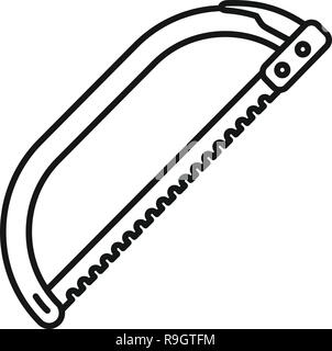 Metall Bandsäge Symbol. Umrisse metall Bandsäge vektor Symbol für Web Design auf weißem Hintergrund Stock Vektor