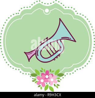 Musik instrument Cartoon Stock Vektor