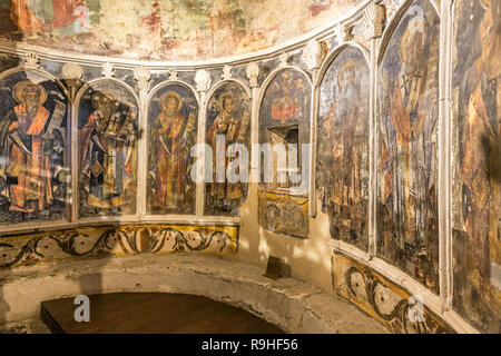 Kircheninnenraum, Schloss Berat Altstadt orthodoxe Kirche, Albanien Stockfoto