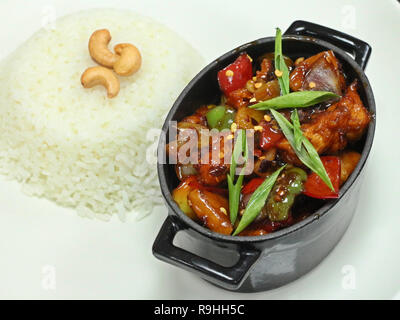 Chinesische Kung Pao Huhn Stockfoto