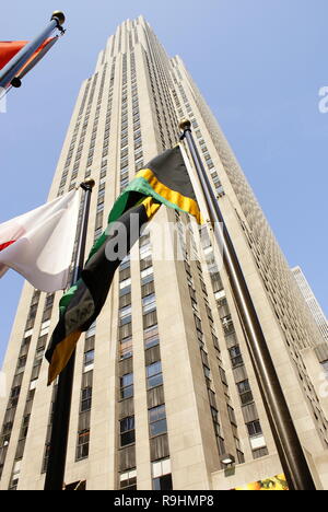 New York, USA - 14. August 2012: die Wolkenkratzer von New York City im Sommer. Stockfoto