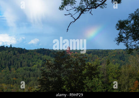 Burg Turaida in der Nähe von Sigulda. Lettland Stockfoto