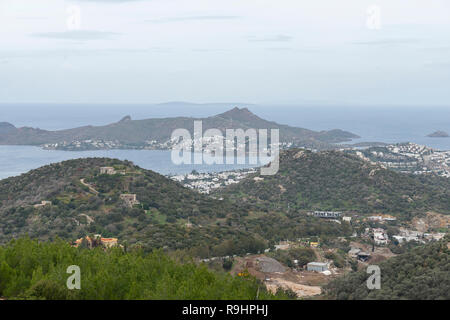 Yalikavak ist eine Stadt in der südlichen Halbinsel Bodrum Türkische Ägäis, Türkei. Stockfoto