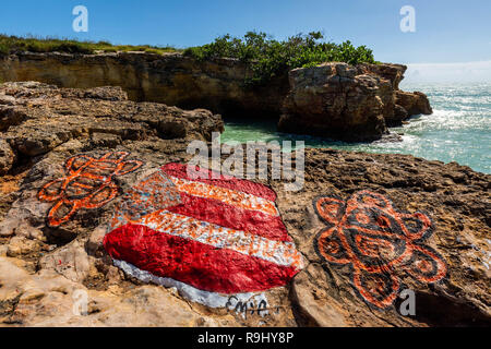 Puente de Piedra Cabo Rojo Puerto Rico geheimen Attraktion Stockfoto