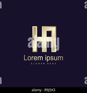 Anfangsbuchstaben KA Logo Vorlage Vektor Design Stock Vektor