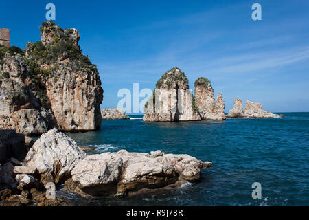 Scopello der Tonnara Stockfoto