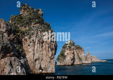 Scopello der Tonnara Stockfoto