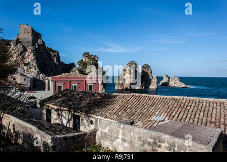 Scopello der Tonnara Stockfoto