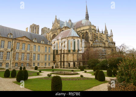 Die Kathedrale von Reims, Cathédrale Notre Dame de Reims Stockfoto