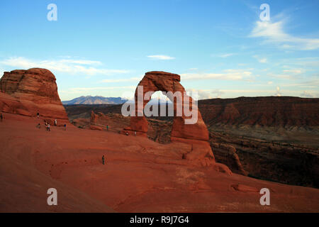 Delicate Arch im Arches-Nationalpark, Utah Stockfoto