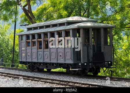 Sargan-tests zur Acht Zug, eine Schmalspurige Museumsbahn, Mokra Gora, Serbien Stockfoto