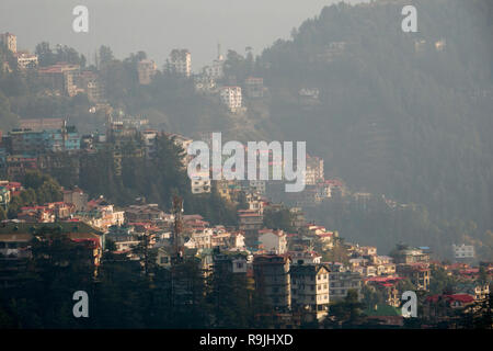 Blick auf Shimla, Himachal Pradesh, Indien Stockfoto