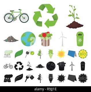 Atmosphäre, Fahrrad, bio, können, Auto, Cartoon, schwarz, sauber, Sauberkeit, Sammlung, Design, trocken, dump, Erde, öko, ökologisch, Ökologie, Energie, Anlagen, Blume, fluoreszierend, voll, Garbage, Grün, Hälfte, Icon, Illustration, isoliert, Schlüssel, Label, Lampe, Blatt, Ernährung Umwelt, Panel, Anlage, Umweltverschmutzung, Topf, Verarbeitung, Produkt, Wiederverwertung, Recycling, Satz, Zeichen, Solar, sprießen, Sonne, Symbol, Baum, Turbine, Vector, Vektor, Vektoren, Stock Vektor