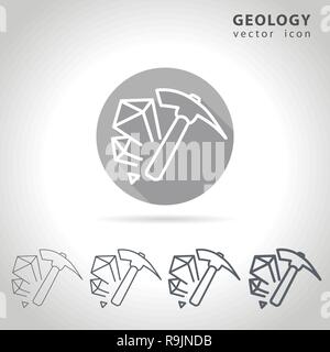 Geologie übersicht Symbol Stock Vektor