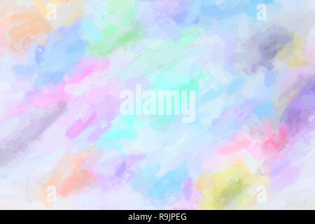 Mehrfarbige aquarell Farbverlauf Hintergrund. Bunte digitale Illustration simulieren echte Aquarell mit Papier Textur. Stockfoto