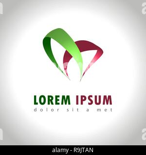 Zusammenfassung Web-Symbol und Logo Sample, Vektor illusration Stock Vektor