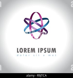 Zusammenfassung Web-Symbol und Logo Sample, Vektor illusration Stock Vektor