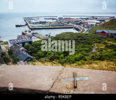 Helgoland, Insel in der deutschen Nordsee Leuchtturm mit ...