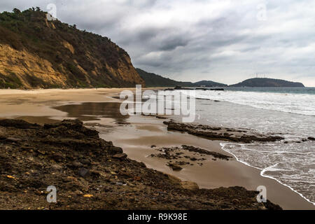 Ein Strand in der Nähe von Puerto Lopez, Ecuador Stockfoto