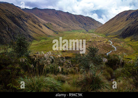 Trekking Laguna Amarilla und Vulkan El Altar, Riobamba, Ecuador Stockfoto