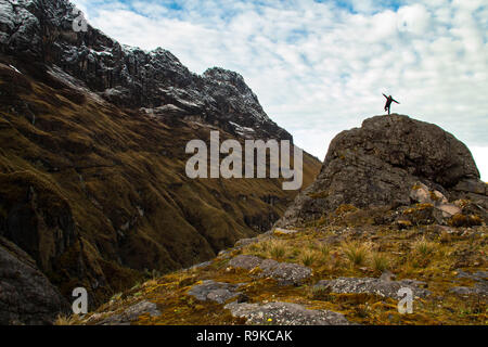 Im Krater des Vulkans El Altar, Riobamba, Ecuador Stockfoto