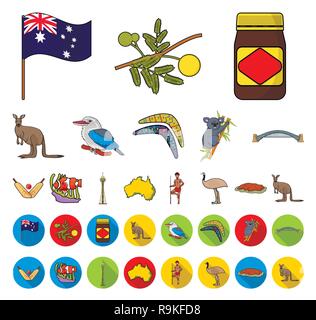 Aborigine, Anemone, Attribute, Australien, Australien, Kugel, Fledermäuse, Boomerang, Zweig, Brücke, Gebäude, Cartoon, flach, Clownfisch, Sammlung, Land, Kricket, gekreuzt, Kultur, Design, Funktionen, Flagge, Essen, Hafen, Icon, Illustration, interessante, isoliert, Känguru, Koala, Kookaburra, Logo, Mimose, Ort, Bevölkerung, Königin, Satz, Zeichen, Sitzen, Verbreitung, Sydney, Symbol, Territorium, Turm, Reisen, Uluru, Vector, Victoria, Web, gelb Vektor Vektoren, Stock Vektor