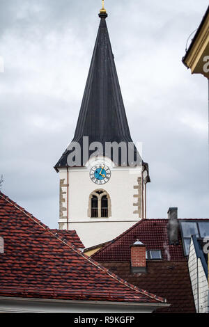 Historische Altstadt von Weitra, Waldviertel, Niederösterreich Stockfoto