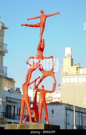 Anatasis Delta Statue in Alexandroupoli, Evros regionale Einheit in Ostmakedonien und Thrakien, Griechenland Stockfoto