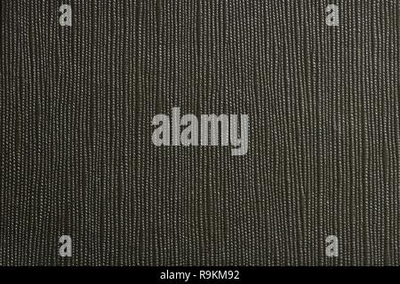 Textur der gestreifte schwarze Leinwand, Blatt, abstrakte Muster Hintergrund Stockfoto