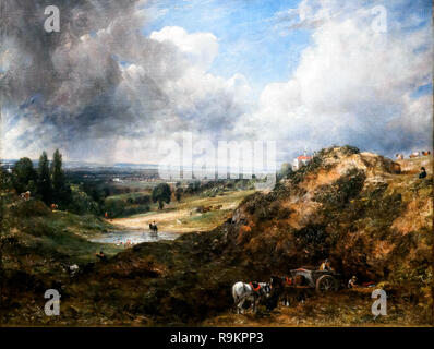 Hampstead Heath: Branche Hill Teich von John Constable (1776 - 1837) an der Royal Academy 1828 Öl auf Leinwand ausgestellt Stockfoto