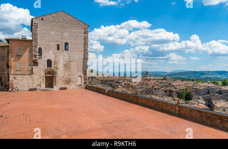 Malerische Anblick in Gubbio, mittelalterliche Stadt in der Provinz Perugia, Umbrien, Italien. Stockfoto