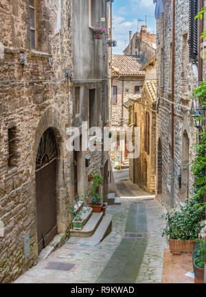 Todi, wunderschöne Stadt in der Provinz Perugia, Umbrien, Italien. Stockfoto