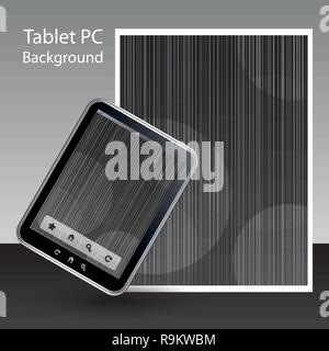 Tablet PC-Hintergrund, Hintergrundbild Vector Stock Vektor