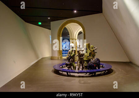 Impressionen aus dem Inneren der Deutschen Militärhistorisches Museum Dresden, Deutschland im Januar 2018. Stockfoto