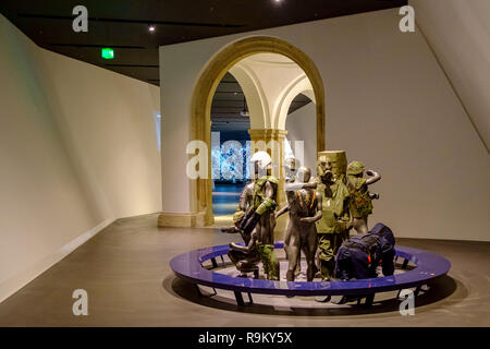 Impressionen aus dem Inneren der Deutschen Militärhistorisches Museum Dresden, Deutschland im Januar 2018. Stockfoto