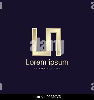Initial LN Logo Vorlage Vektor Design Stock Vektor