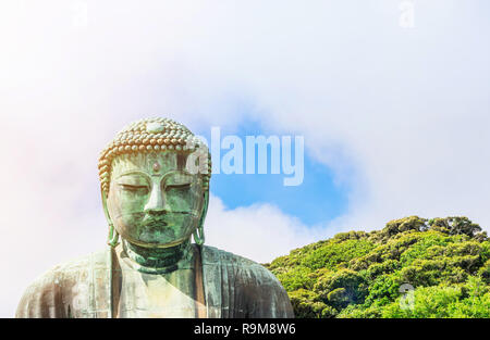 Asien reisen und Kultur Konzept - Großen Buddha in kotokuin, Kamakura, Japan. Stockfoto