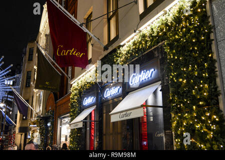 Die Cartier Flagship Store Old Bond Street, London, England, Großbritannien Stockfoto