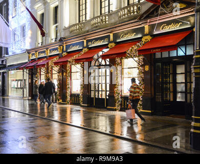 Die Cartier Flagship Store Old Bond Street, London, England, Großbritannien Stockfoto