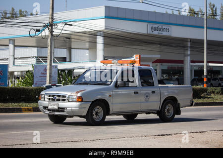 Chiangmai, Thailand - 21. Dezember 2018: Private Pickup Auto, Ford Ranger. Auf der straße Nr. 1001, 8 km von Chiang Mai City. Stockfoto
