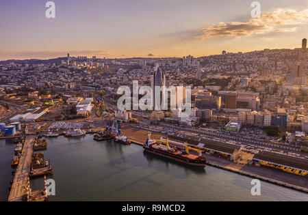 Haifa Luftaufnahme Stockfoto