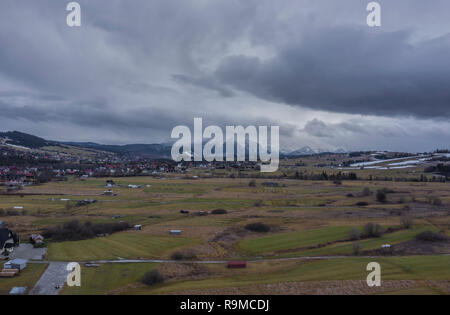 Polen, ländlichen Luftaufnahme Stockfoto