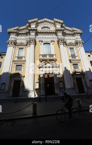 San Carlo Al Corso Basilika in Rom, Italien. Stockfoto