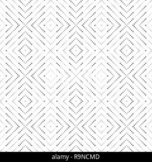Vektor nahtlose Muster. Moderne, elegante Textur in Form von rhombus Fliesen. Regelmäßig wiederkehrende geometrische Formen, gepunktete Rauten, Diamanten. Vektor Stock Vektor