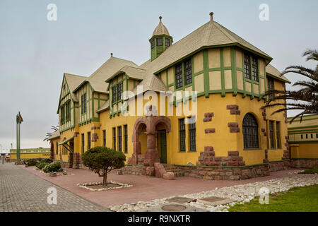 Alte Gefängnis Gebäude in Swakopmund, Namibia, Afrika Stockfoto